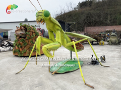 6M شبیه سازی Animatronic Insects Animatronic Mantis تجهیزات زمین بازی