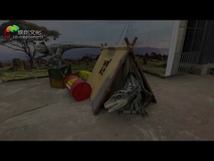 دایناسورهای انیماترونیک 3 متری رباتیک سفارشی شده برای پارک تفریحی