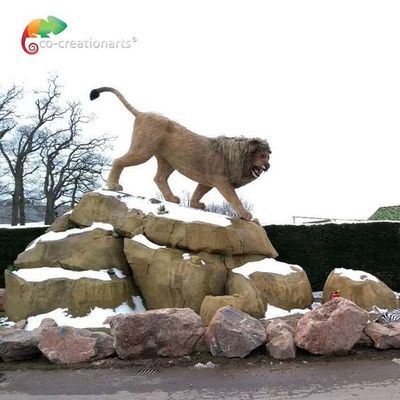 خرید حیوانات مصنوعی Safari Realistic انیمیشن Lion For Zoo Park 110V 220V online manufacture