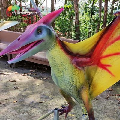 ISO 110VAC تجهیزات زمین بازی دایناسور واقعی انیمیشن Pterosaur