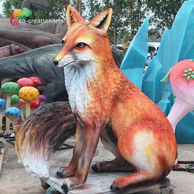 روباه انیماترونیک فایبرگلاس با ارتفاع 1.6 متر برای زمین بازی