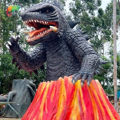 خرید آتشفشان هیولای گودزیلا Animatronics سفارشی در فضای باز در پارک تفریحی online manufacture
