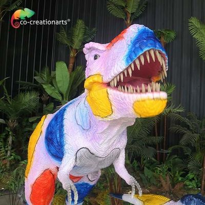 صدای سفارشی شده خانواده دایناسورهای Animatronic اندازه واقعی پارک تفریحی