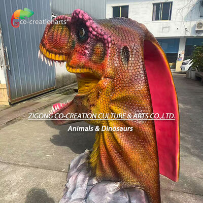 خرید فیبرگلاس T-Rex سر عکس تماس برای دایناسور مینی گلف لوازم آرایشی پارک تفریحی تولید آنلاین