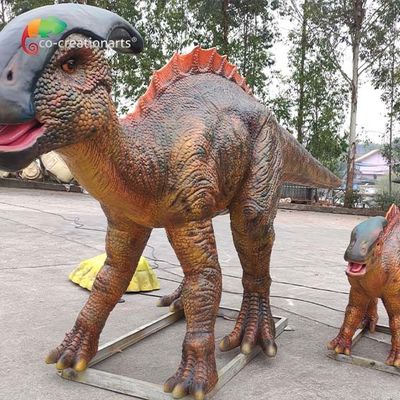 قیمت خوب پارک موضوعی اندازه واقعی دایناسور انیمیشن Parasaurolophus مدل دایناسور واقعی برای پارک تفریحی آنلاین