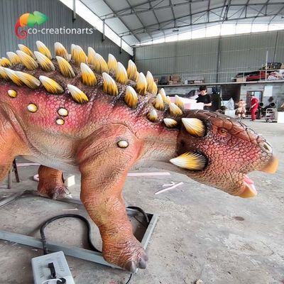 قیمت خوب نورپردازی ضد آفتاب انیمیشن 6 متری مدل دایناسور Ankylosaurus برای نمایشگاه در فضای باز آنلاین