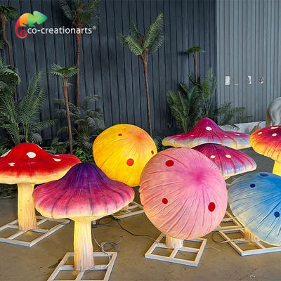 قیمت خوب ضد آب اندازه غول پیکر فیبرگلاس روشنایی انیماتونیک قارچ برای تزئین پارک های تفریحی آنلاین