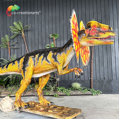 قیمت خوب شبیه سازی دایناسور اسپری آب Animatronic Dilophosaurus برای دوره ی ژوراسیک آنها دکوراسیون پارک آنلاین